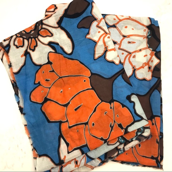 Zara square cotton scarf - Picture 3 of 3